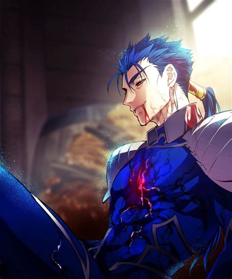 anime lancer|lancer in fate stay night.